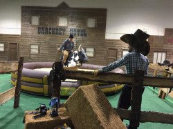 western scene with Bull 1681516569 Mechanical Bull