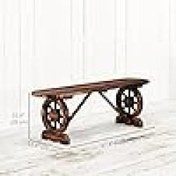 wood20bench 1749498601 Wagon Wheel Bench (WD126- RB)